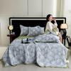 Piumone Estivo Sottile 4 pezzi Tessili per la Casa Lusso Leggero Coperta Estiva Fresca Taglia Queen Piumone per Aria Condizionata Set Lenzuolo Federe