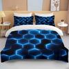 3D Geometric Hexagonal Rhombus Print Bedding Set Duvet Cover 1 Duvet Cover 2 Pillowcases Adult and Kids Bedding Set Luxury Gifts