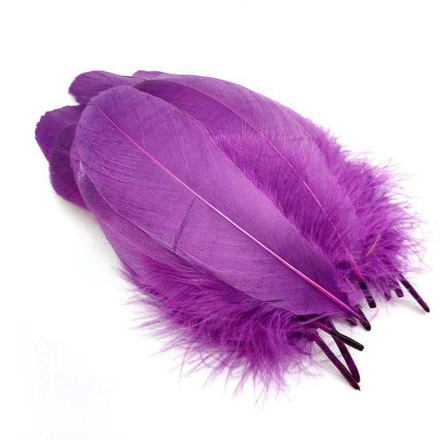 20pcs /Lot Goose Feathers For Crafts Diy Pluams Jewelry Making Wedding Clothing Decoration Accessories Needlework Plumes 15 .20cm