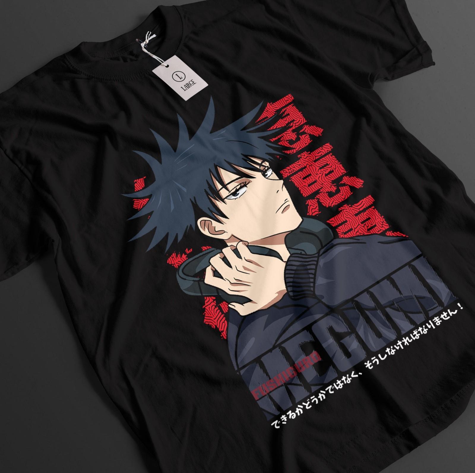 

Футболка Jujutsu Kaisen Мегуми Фушигуро Мужская Женская Топ Годжо Тодзи Топ JJK Аниме Махорага S