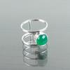 Green Onyx Cab Gemstone 925 Sterling Silver Jewelry Handmade Ring Gift For Mom RR-13-29
