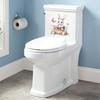 Paas Leuke Konijn Toilet Sticker Waterdichte Toiletbril Deksel Sticker Cartoon Konijn in Vlechtmand Lezend Toiletbril Cover Sticker voor Badkamer Huis