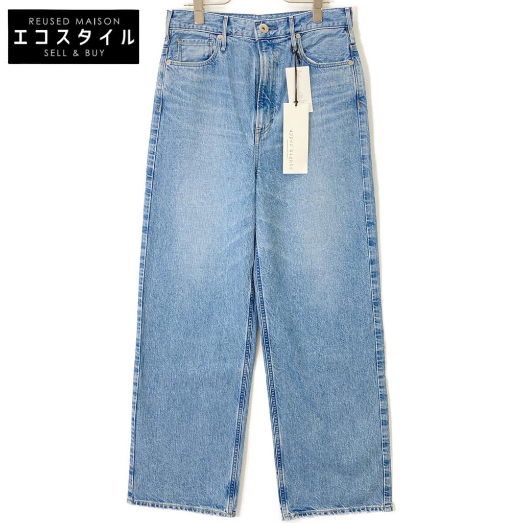 upper hights 188201502FLW FLOW Cobalt Cotton Zip Fly Wide Straight Denim Pants Bottoms 25 blueUsed
