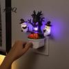 Scary Halloween Ornament Night Light Plug-in Resin Seesaw Ghost And Dead Tree Light Lamp Waterproof Spooky Decor for Bedroom Party Decoration