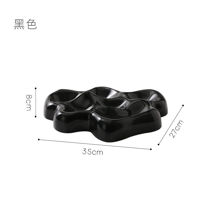 

Irregular Glacier Tray Desktop Jewelry Box Jewelry Cosmetics Sundries Organizer Jewelry Classification Tray Home Decoration чёрный