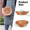 14pcs Round Poly Wicker Baskets 24.3cm Diameter Brown Plastic Polypropylene Storage Bins for Kitchen Bathroom and Home Organizer