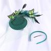 Medieval Style Hair Clip for Ladies Taking Photo Felt Hat Decors Hairband 1920s Style Hair Barrettes for Woman Girls