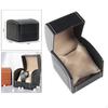 Single Grid PU Leather Watch Case Display Holder Organizer Jewelry Box, 9x10x8cm