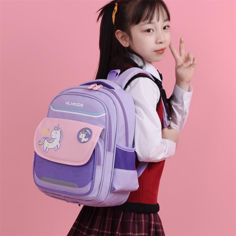 Cute Animal Print Breathable Oxford Cloth Backpack For Kindergarten And Early Grades