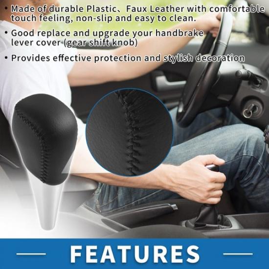 Car Automatic Gear Shifter Knob for Toyota Camry 2007-2014 Plastic Faux Leather