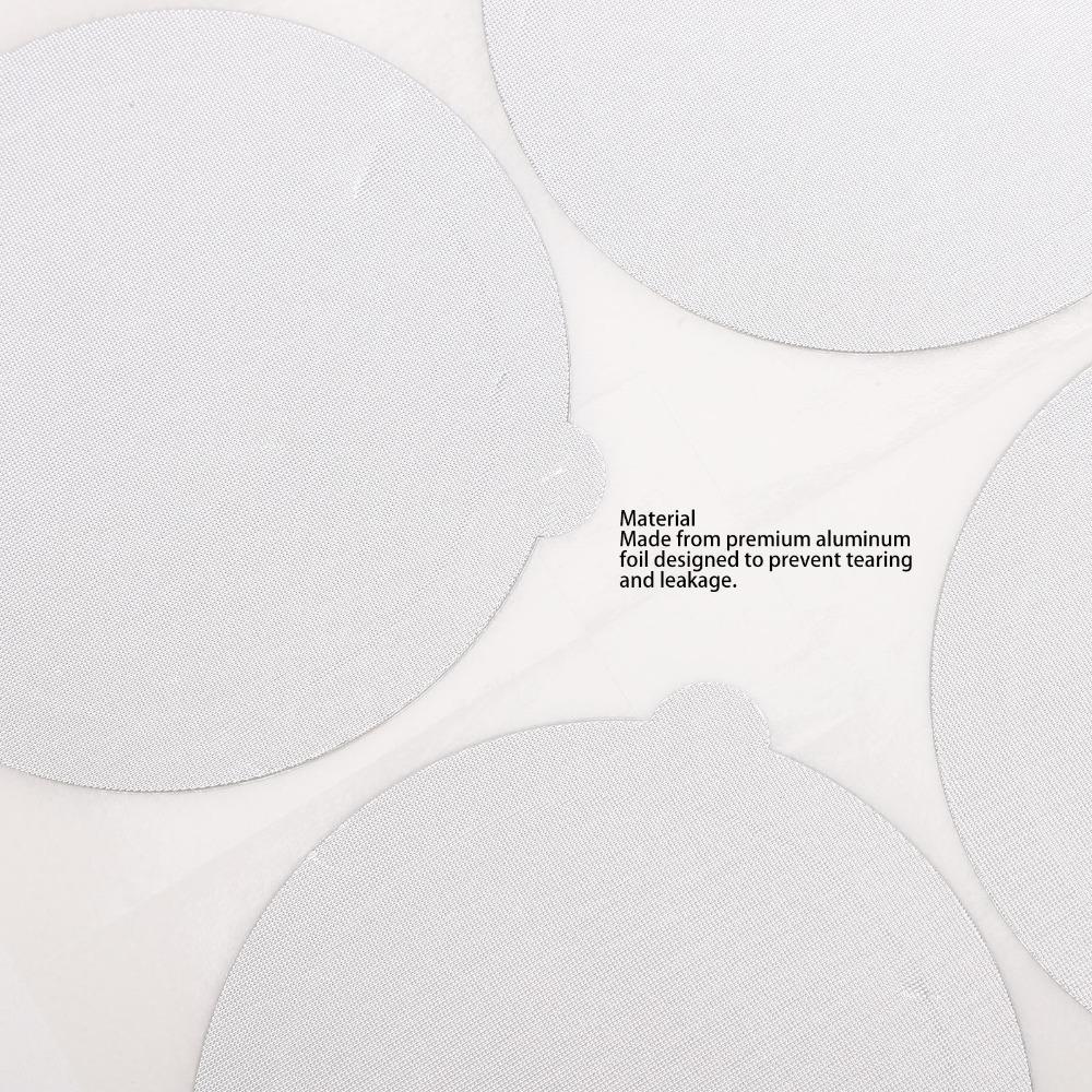 100 Pcs set Compatible Aluminum Foil Lids Self Adhesive Aluminum Foil Seals  For Coffee Capsules