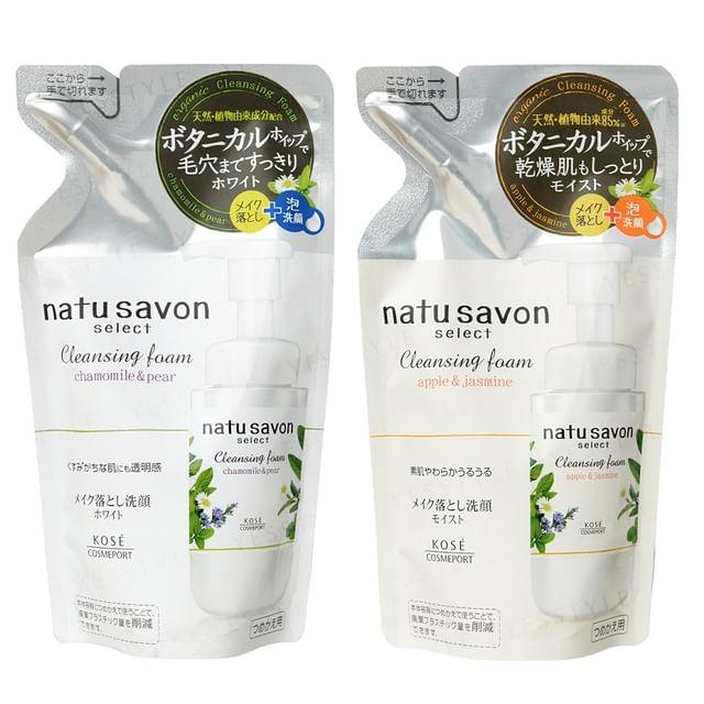 Kose - Natu Savon Select Cleansing Foam Chamomile & Pear - 180ml Refill