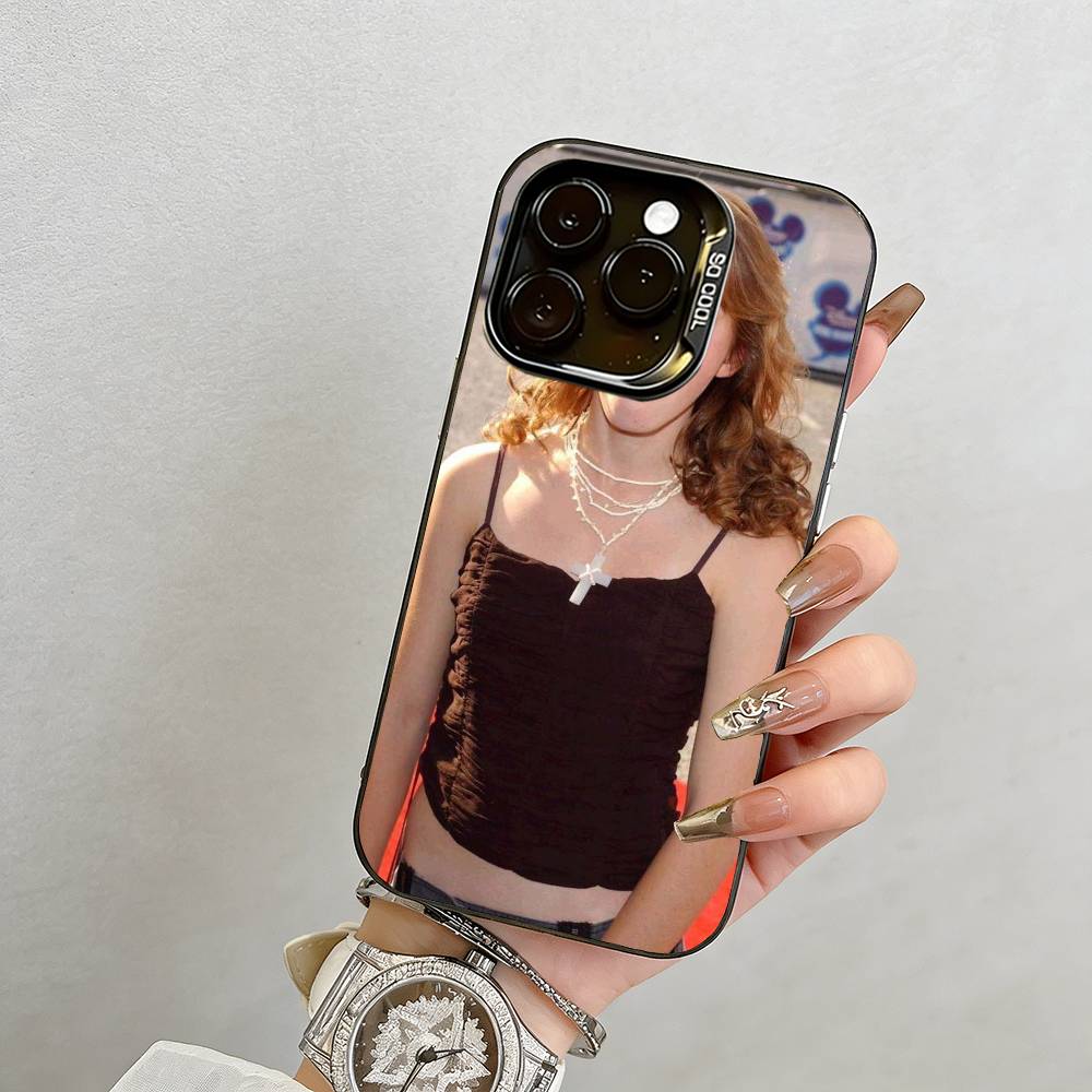 Emma Watson Phone Case For iPhone 17,16,15,14,13,12,11 Plus,Pro Max,XS,Colorful Silver Phone case Funda Cover