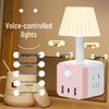 Cubo de Luz de Noite Multicolor Inteligente Ativado por Voz