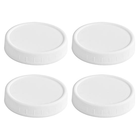 4Pcs 70/86MM Wide Mouth Mason Jar Lid Reusable Leak Proof Canning Cover Dishwasher Safe Food Grade Jar Sealing Lid Top Cap