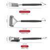 For Cast Iron Grates Outdoor Cooking Cleaning Tool With Grip Stainless Steel Spiral BBQ Grill Brush Rustproof Scrubber