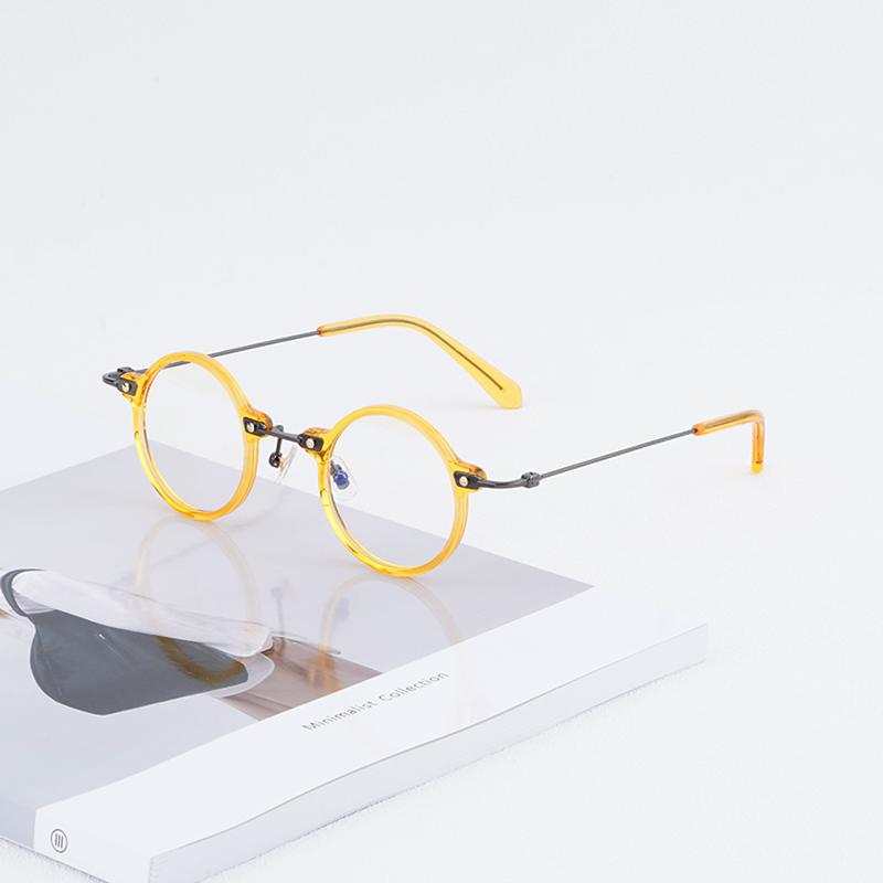 

2023 итальянская дизайнерская оправа для очков ручной работы, круглая винтажная оправа для мужчин и женщин, классическая ретро-оправа