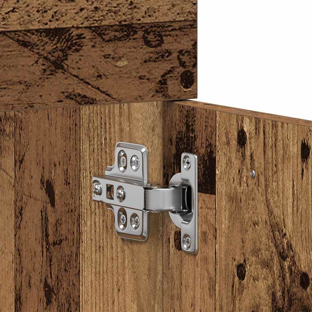 Bathroom Vanity Cabinet with Rustic Wood Effect 60 x 38.5 x 46 cm