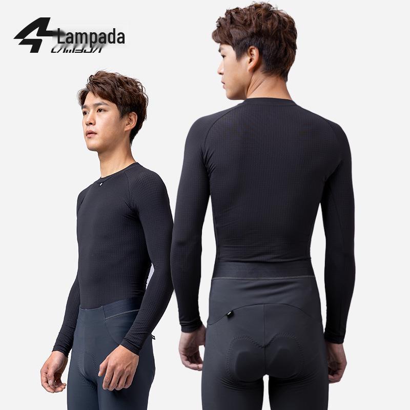 

Lanpuda Мужская приталенная теплая велюровая майка для осенне-зимнего шоссейного велоспорта M чёрный