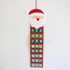 Felt Christmas Tree Decoration Advent Calendar Pendant Snowman Santa Claus Christmas Theme Decoration Countdown Calendar
