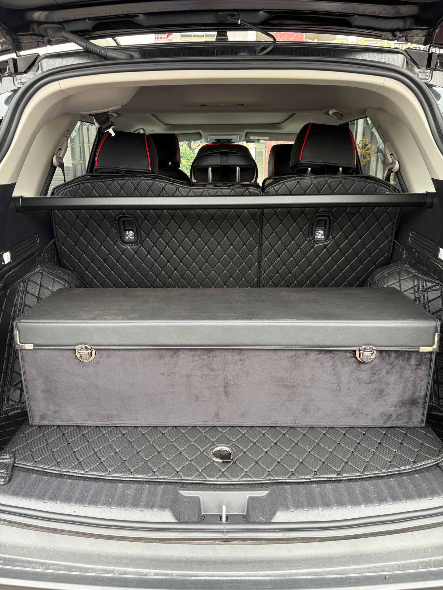 

Настраиваемый органайзер для багажника автомобиля - Подходит для определенных моделей автомобилей Leather + Fleece