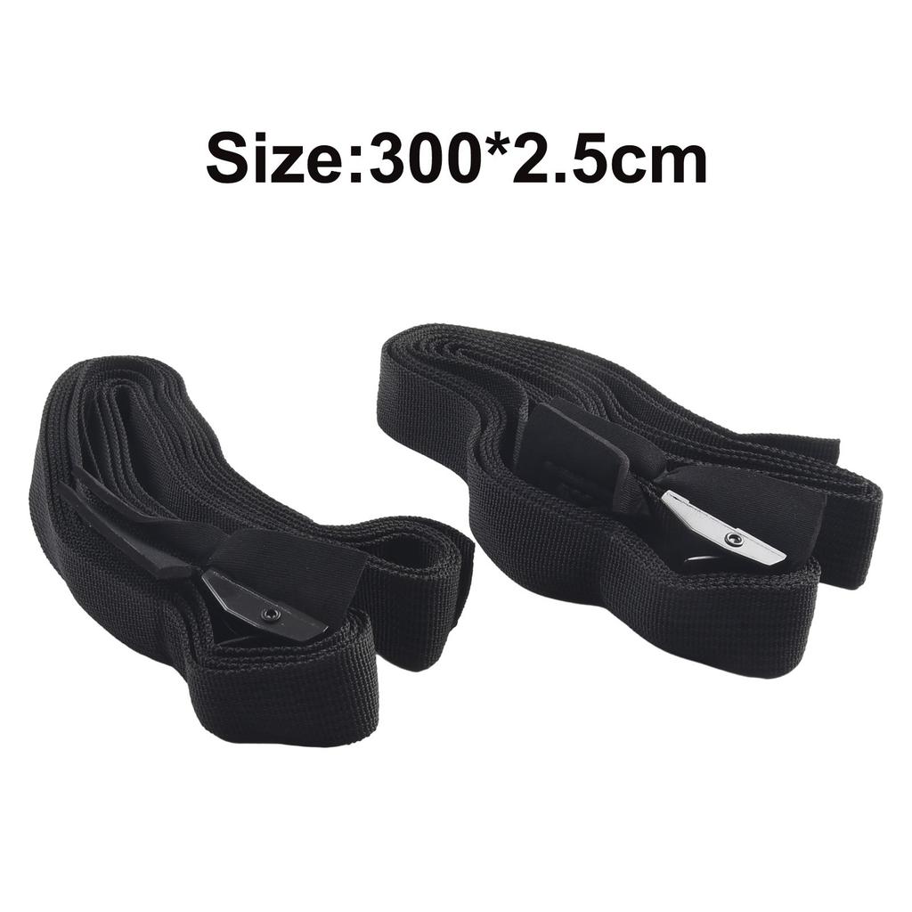 Tie Down Buckle Car Roof Rack Luggage 4PCS 9.8ft Black