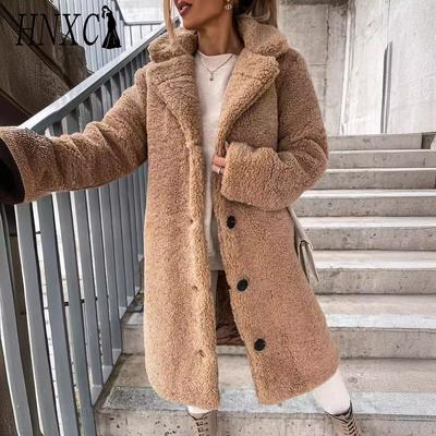 Women's Vintage Casual Lattice Print Autumn Winter Long Sleeve POLO Neck Jackets & Coats