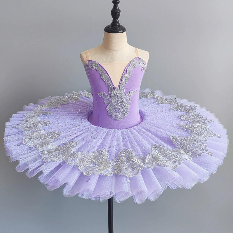 Children's Ballet Skirt Performance Costume, Children's Professional Costume, Girls' Cute Fluffy Gauze Skirt, Dance Costume, Practice Costume