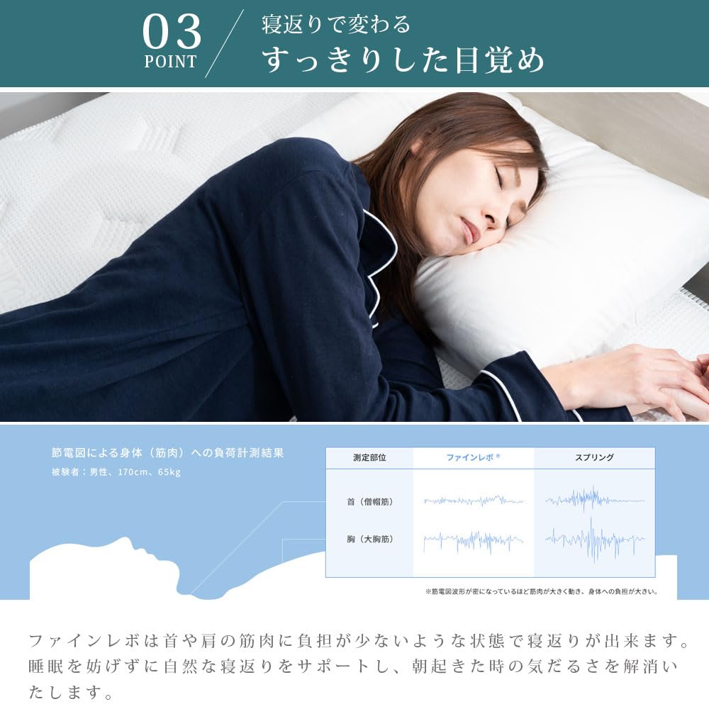 Asleep FINE REVO Pillow, Fuwari Feels like you're floating on a cloud Neck and shoulder support for a restful sleep Breathable, suitable for side