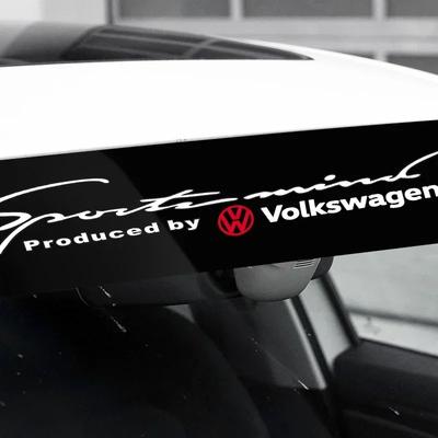 Nauji automobilių priekinio stiklo lipdukai Atspindintys automobilių tiuningo viniliniai lipdukai 3D lipdukai Volkswagen Golf-5 6 7 Lavida Polo Tigu