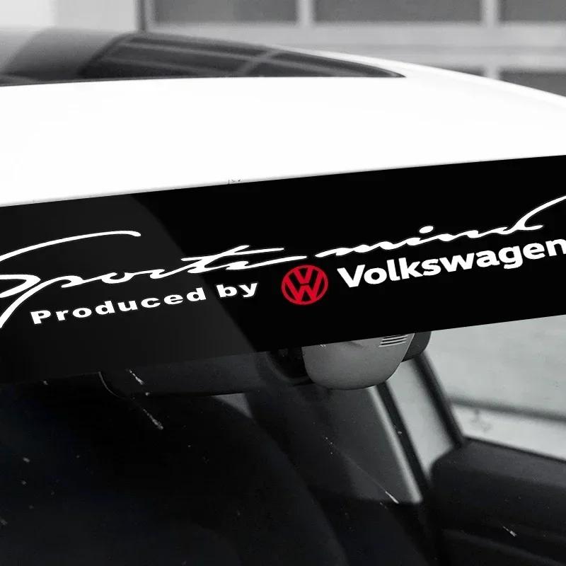 New Car Windshield Decal Waterproof Sticker Decoration Accessories For Volkswagen Jetta Golf Passat Polo Tiguan GTI Magotan