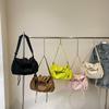 Oxford Solid Color Youth Shoulder Bags Large Capacity String Commuting Crossbody Bags Brand Simple Exquisite Women's Handbags