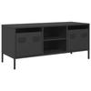 VidaXL TV Cabinet Black 101.5x39x43.5 Cm Cold-rolled Steel, TV Stand, TV Sideboard, Hi-fi Cabinet, TV Bench, Metal Cabinet, 851298