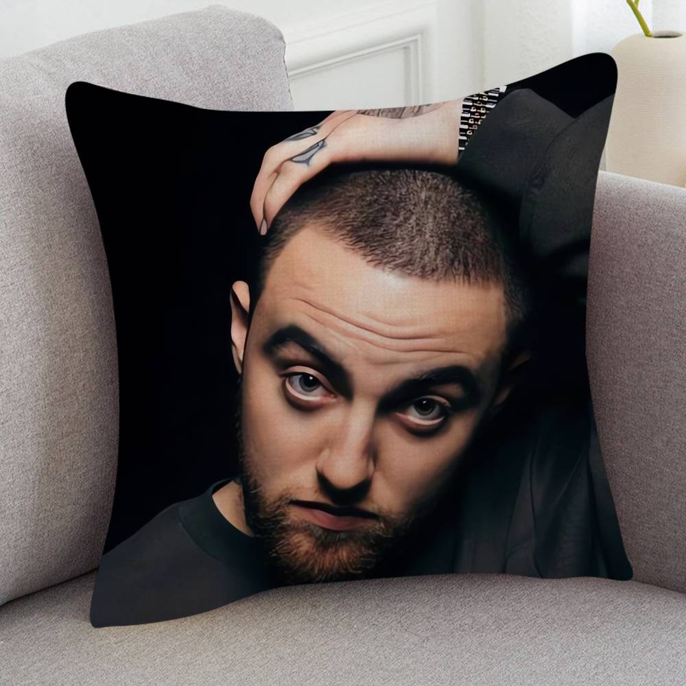 Singer Mac Miller Game For Cartoon Print Peripheral Pillow Case Cushion Cover Home Decor Birthday Gift Pillowcover