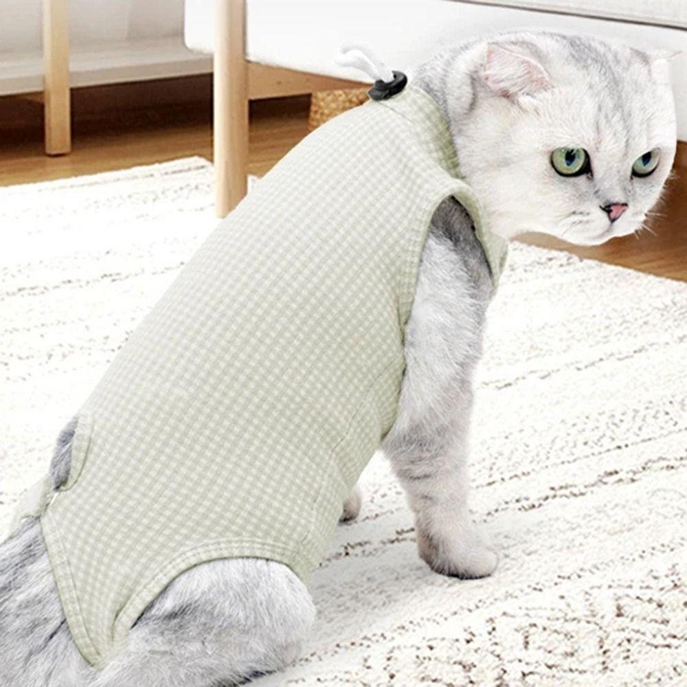 High Elastic Cat Sterilization Clothes Soft Cotton Recovery Onesie  Professional Use