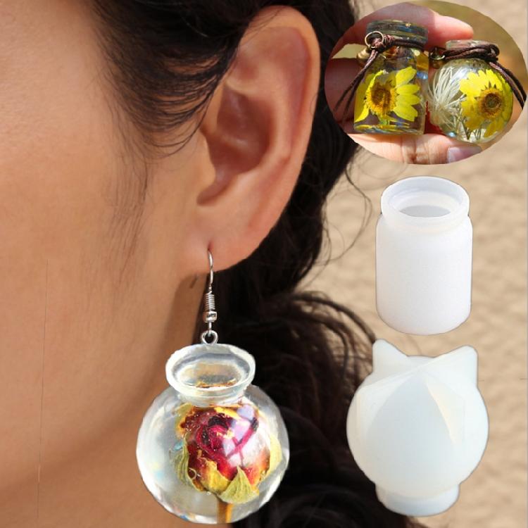 Small Bottle Mold Storage Box Mold for Epoxy Resin Casting DIY Jewelry Holder