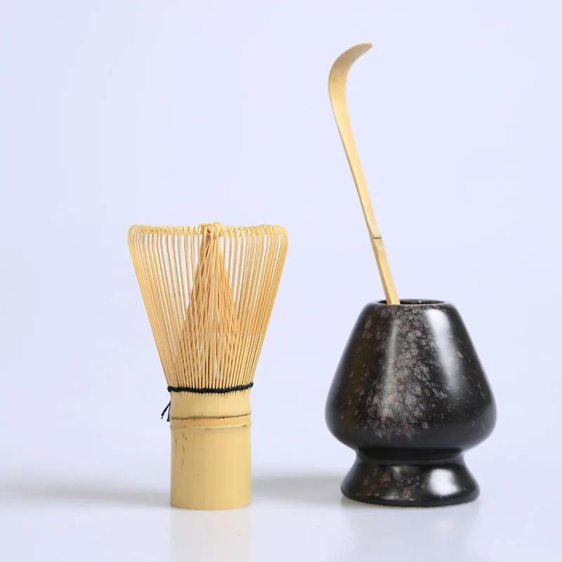 Tea Whisk Set Matcha Tool Tea Set Bamboo Whisk Scoop Ceramics Matcha Bowl Traditional Handmade Ceremony Tea-making Tooling