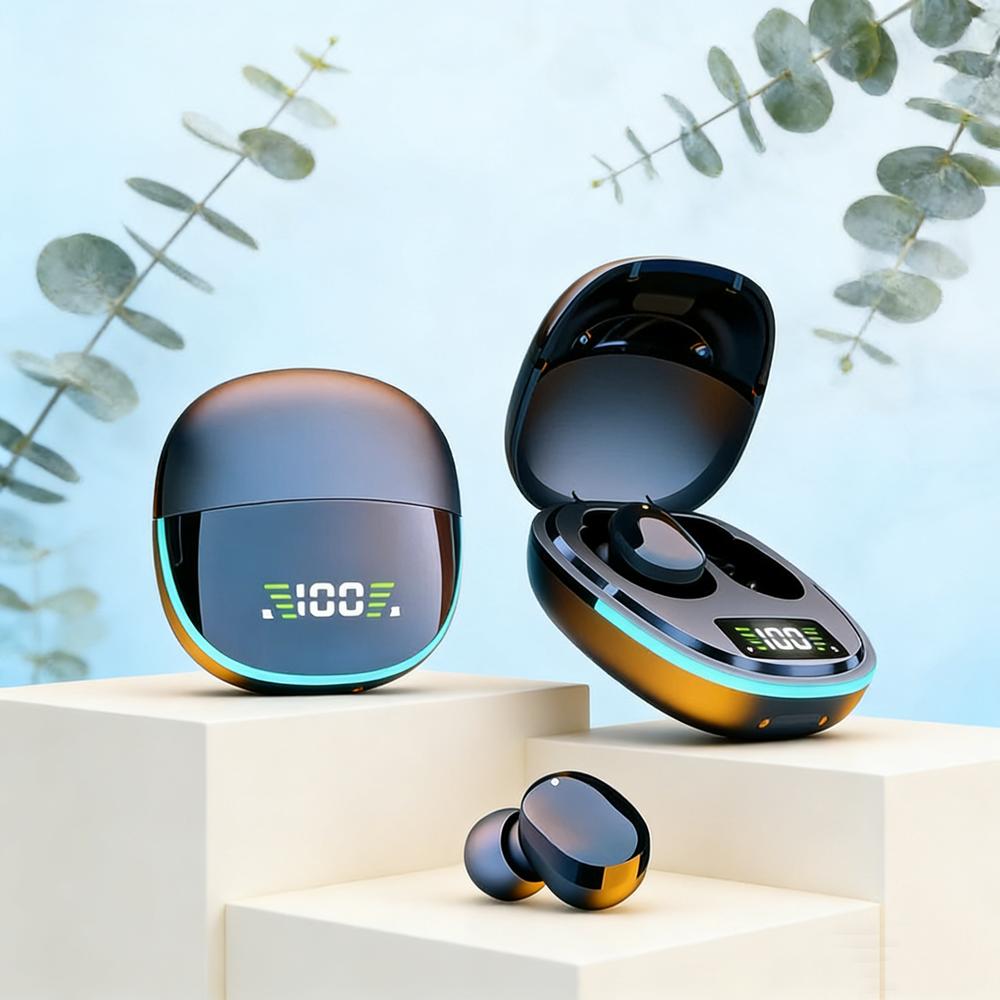 TWS Fone Bluetooth Headphones with Mic LED Display Earbuds Wireless Bluetooth Headset Noise Cancelling Earphones