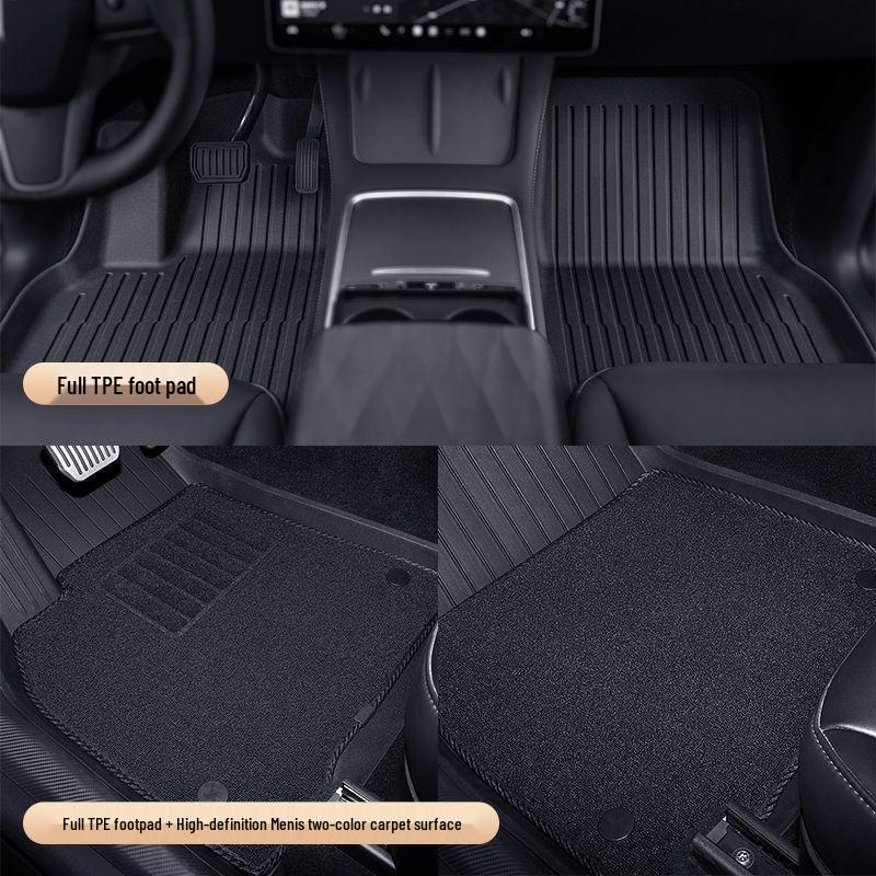 Complete Floor Mat Set for Tesla Model 3/Y (Refreshed Version) - Car Accessories Body Kit