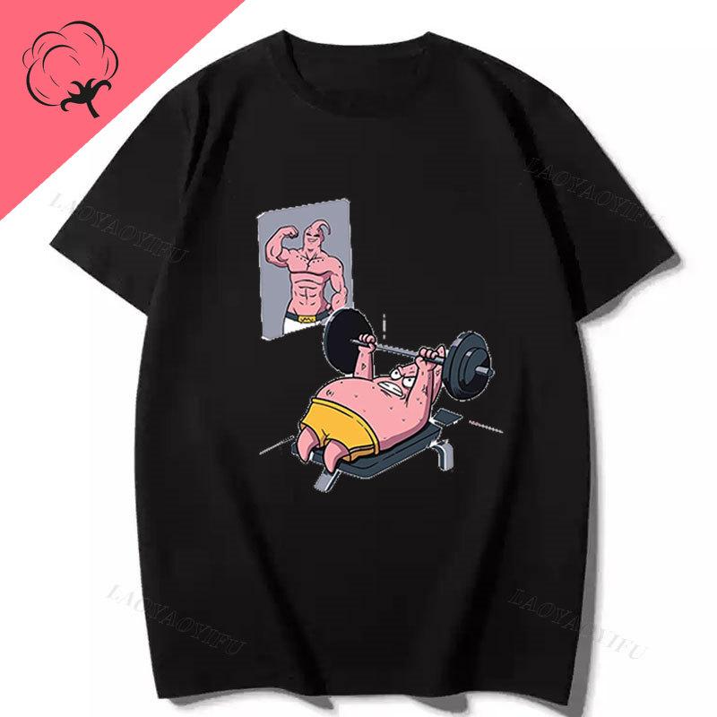 Camiseta Graphic TShirt Unisex Unisex Weightlifting TShirt Gym Fitness Funny Round Neck Short Sleeve Unisex Print Tee Tops