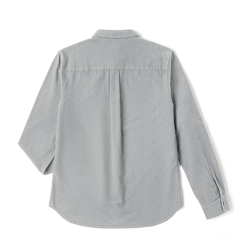 Standard Fleece Long Sleeve Shirt With Small Embroidered Logo Detail Men Shirts LMT009100206784A06928
