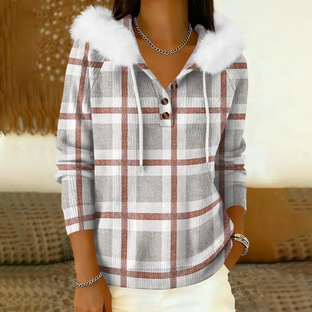 Damkappa Långärmad Med huva Varm vinterkappa Jacka