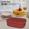 Silicone Lunch Box with Multi-compartments Leak-Proof BPA Free Food Storage Container Microwave/Oven/Freezer Safe Bento Box for Work Travel Picnic