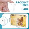 18 Pcs Acrylic Fridge Magnetic Frame 2 X 3, Mini Double Sided Refrigerator Magnet Picture Frame Clear Frameless Display Frame for Fujifilm Instax