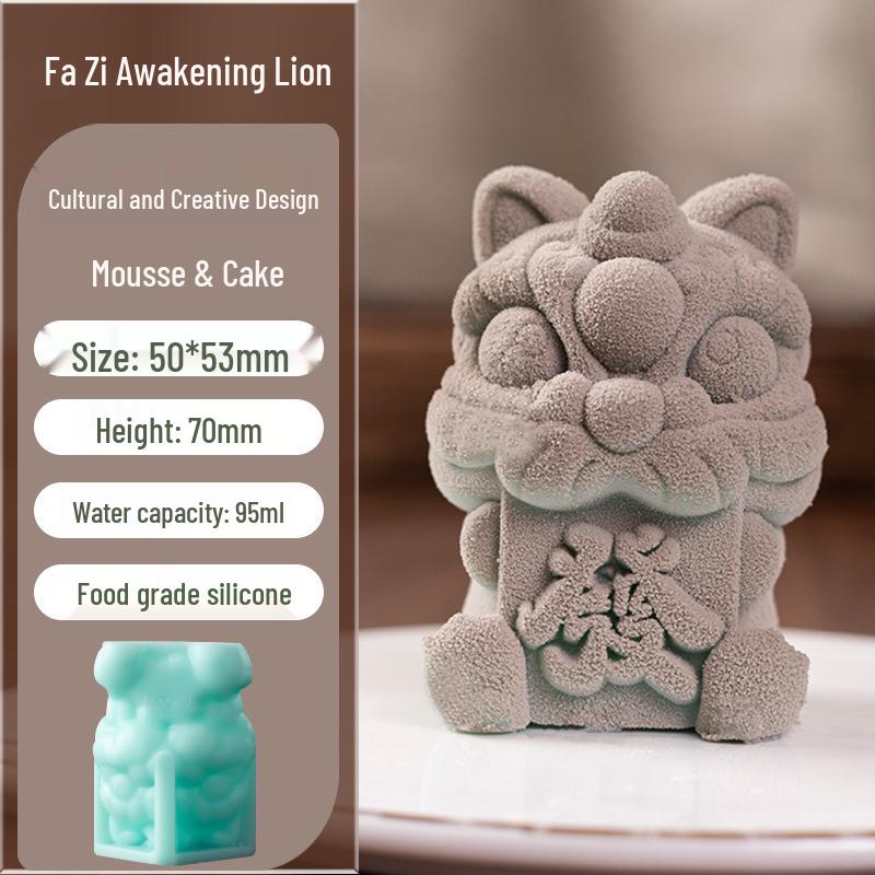 In-Stock Silicone Sheep Mousse Mold - 3D Cartoon, Food-Grade, Cute & Creative Design