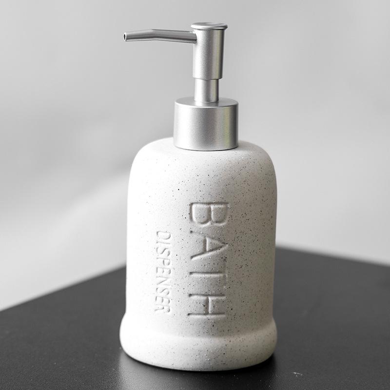 Ceramic Bathroom Soap & Lotion Dispenser Pump