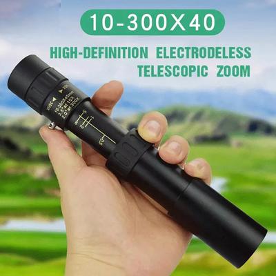 Lornetka z zoomem 10-300X Duży zasięg Profesjonalny teleskop monokularowy HD 4K Wysoka jakość Pryzmaty BAK4 Przenośna na kemping