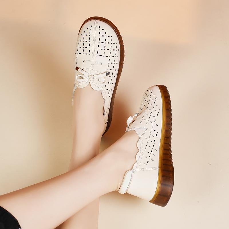 

Женские мокасины, кожаные туфли, повседневная обувь для ходьбы, минималистская летняя обувь для беременных для девочек больших размеров EU:36