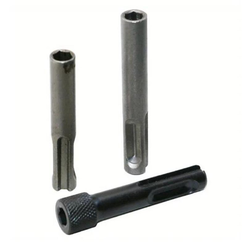 SDS Plus Convert To 1/4 Hex Shank Adapter Hexagonal Converter Electric Hammer Power Screwdriver Bit Holder Socket Impact Driver