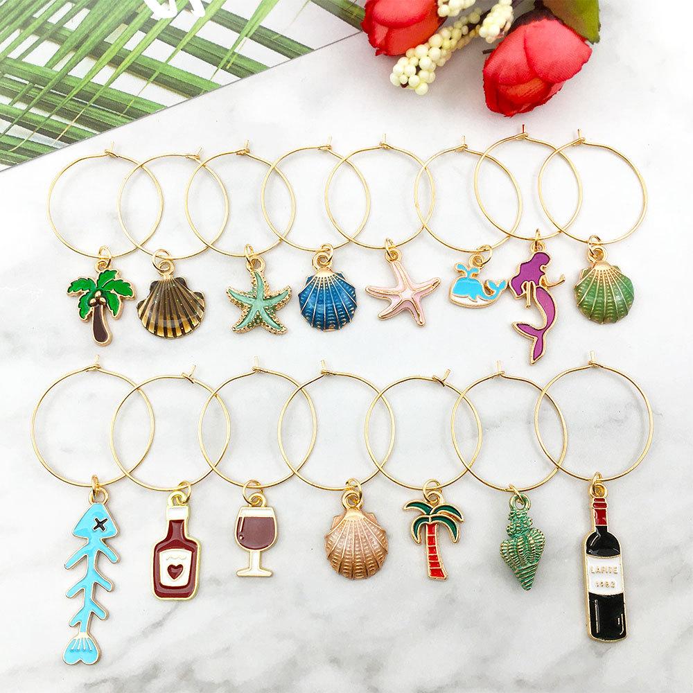 Nine-Character Earrings, Simple Earclips, Ear Jewelry, Stud Earrings Set, Handmade Creative Diy Round Earrings, Material Package.